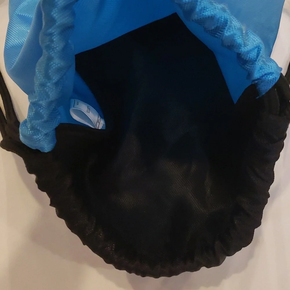 Adidas Drawstring Bag - Black & Blue Athletic Bag